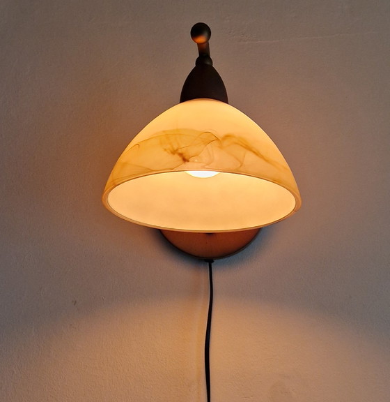 Image 1 of Vandeheg 447902 wall lamp with milk glass shade