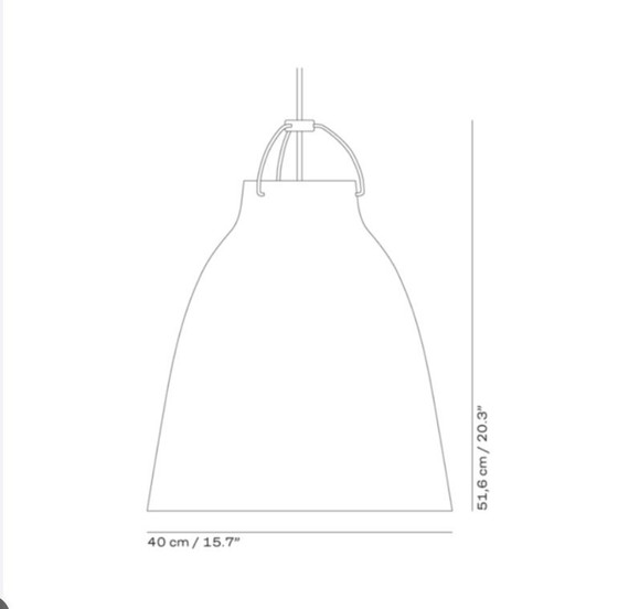 Image 1 of 2x Caravaggio P3 Opal Pendant Lamp Fritz Hansen