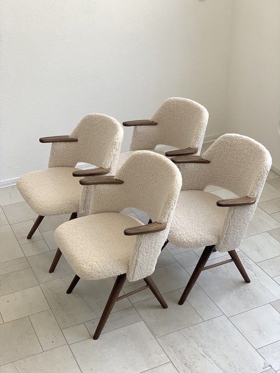 Image 1 of 4x Cees Braakman Pastoe FT30 dining chairs