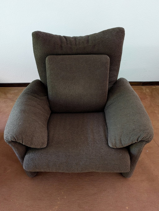 Cassina Maralunga Armchair and Ottoman