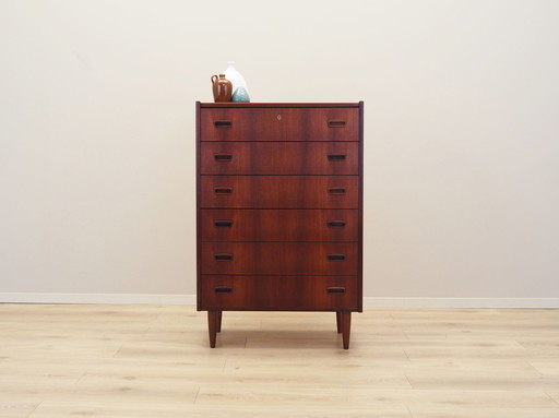 Teak Chest Of Drawers, Danish Design, 1970S, Production: Denmark