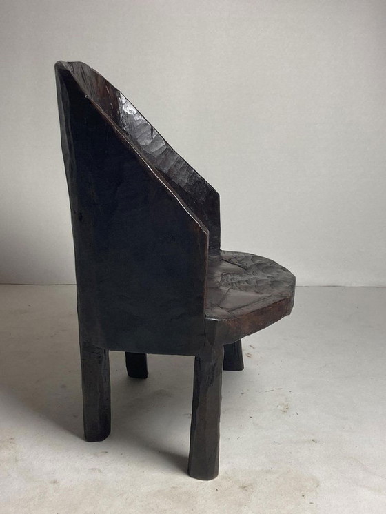 Image 1 of Wabi Sabi Brutalist Indian Naga Tribal Chair, 1890S