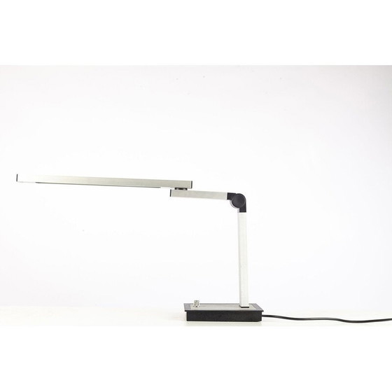 Image 1 of Vintage aluminum and plastic table lamp, Germany 1980