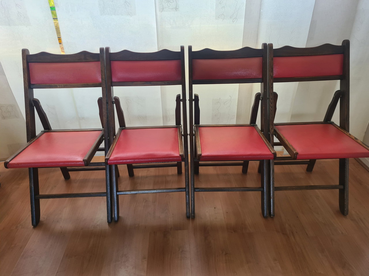 4x Vintage 1960s folding chairs