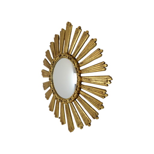 Large Wooden Sunburst Mirror Sunburst Mirror