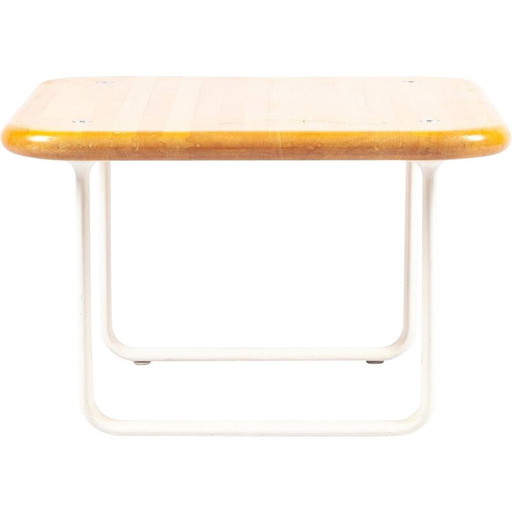 Vintage wood and metal coffee table by Hannah Morrison for Knoll International, 1970