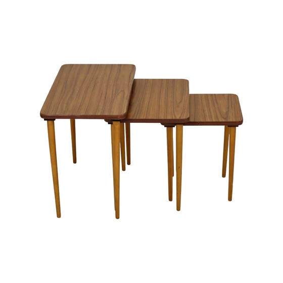 Image 1 of 3x tavolini impilabili in formica vintage