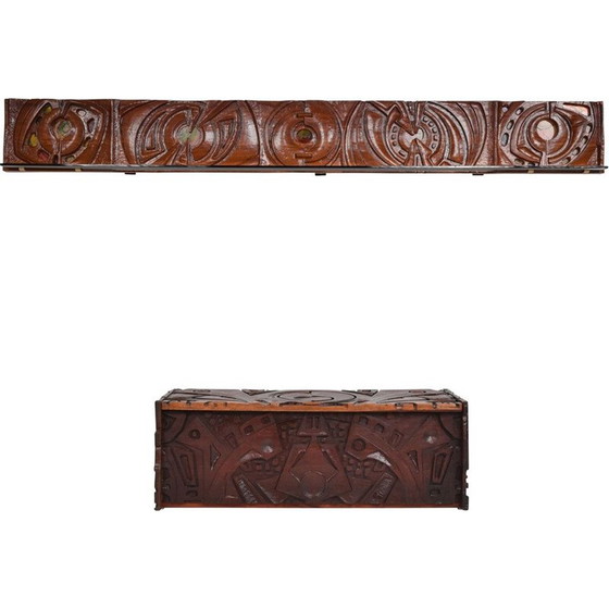 Image 1 of Vintage wooden wall piece, Italy 1950