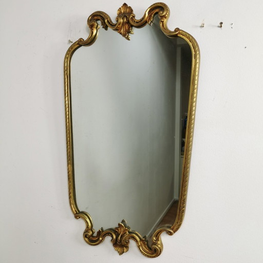 Vintage Baroque Brocante Rococo Mirror, Mantel Mirror