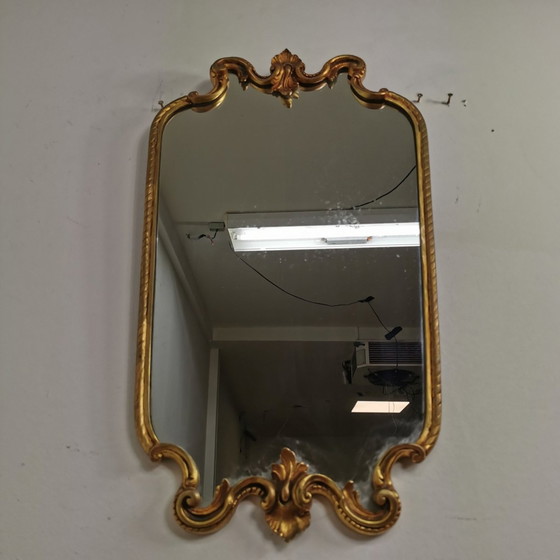 Image 1 of Vintage Baroque Brocante Rococo Mirror, Mantel Mirror