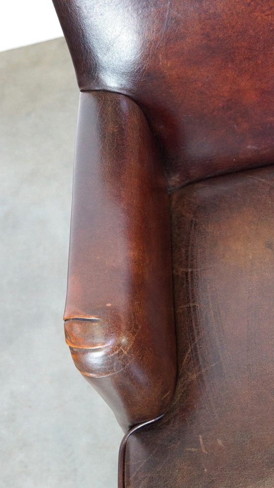 Image 1 of 4 x Sheep leather dining chair with low armrests