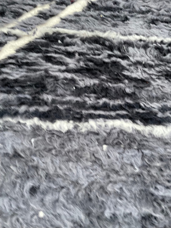 Image 1 of Moroccan Black Moroccan Wool Rug 