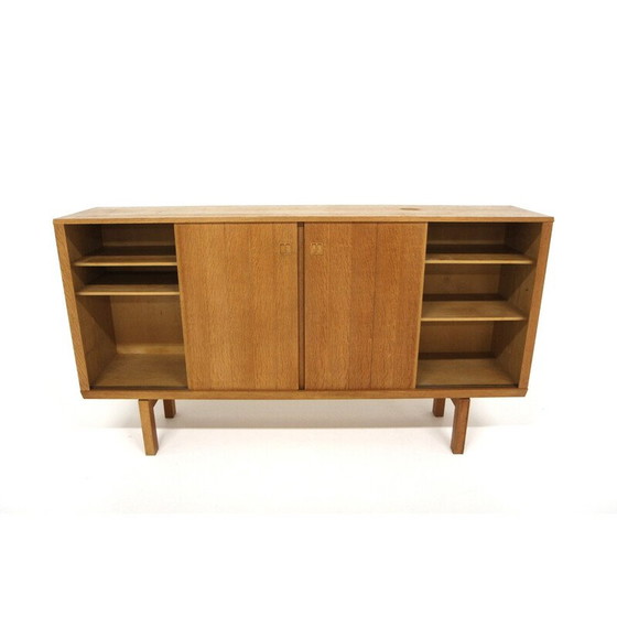 Image 1 of Scandinavian vintage sideboard in teak and beech by Borgeryds Möbelfabrik, Sweden 1960
