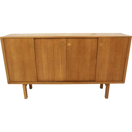 Image 1 of Scandinavian vintage sideboard in teak and beech by Borgeryds Möbelfabrik, Sweden 1960