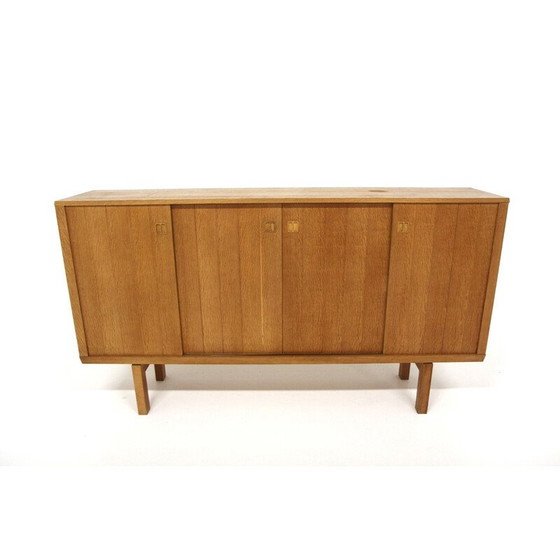 Image 1 of Scandinavian vintage sideboard in teak and beech by Borgeryds Möbelfabrik, Sweden 1960