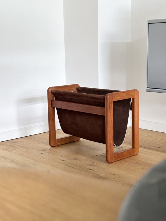 Image 1 of Aksel Kjersgaard Teak Magazine Rack Newspaper Rack