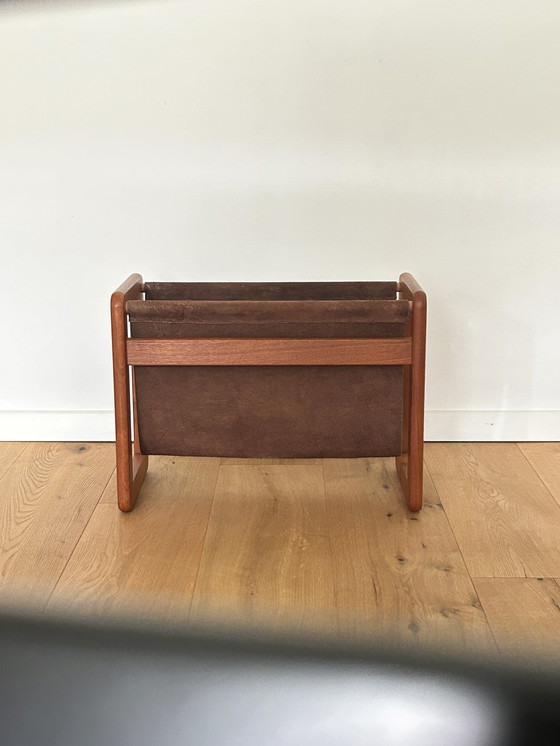 Image 1 of Aksel Kjersgaard Teak Magazine Rack Newspaper Rack