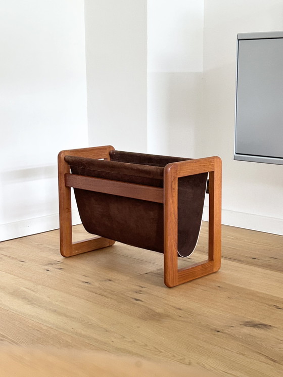 Image 1 of Aksel Kjersgaard Teak Magazine Rack Newspaper Rack