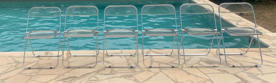 Image 1 of 6x Castelli Plia folding chair Giancarlo Piretti