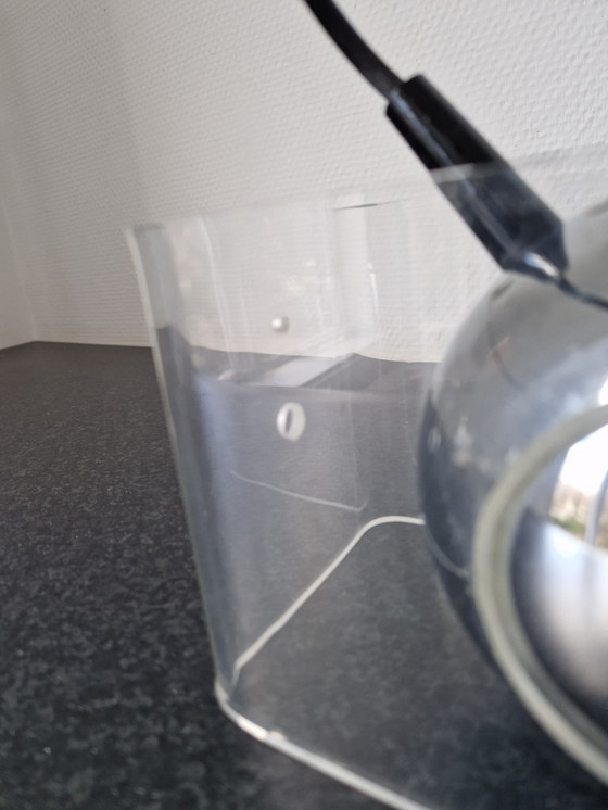 Image 1 of Vintage Eyeball Chrome Table Lamp Plexiglass 60s 70s