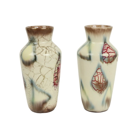 Image 1 of 2x Vases d'Allemagne de l'Ouest Bay Keramik