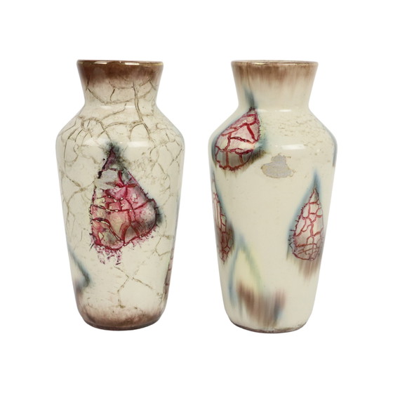 Image 1 of 2x Vases d'Allemagne de l'Ouest Bay Keramik