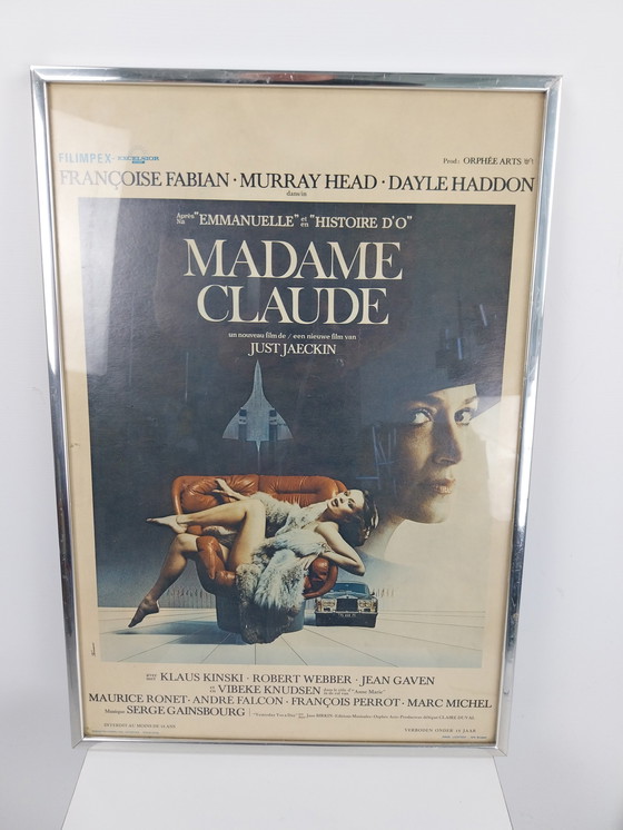 Image 1 of 1 x framed movie poster "madame claude"