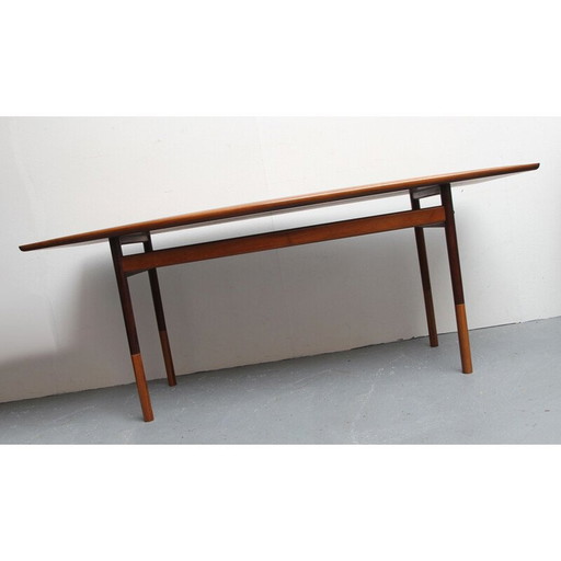 Vintage rosewood coffee table by Grete Jalk for Poul Jeppesen, 1960