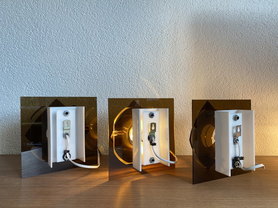 Image 1 of 3x Herda wall lamps