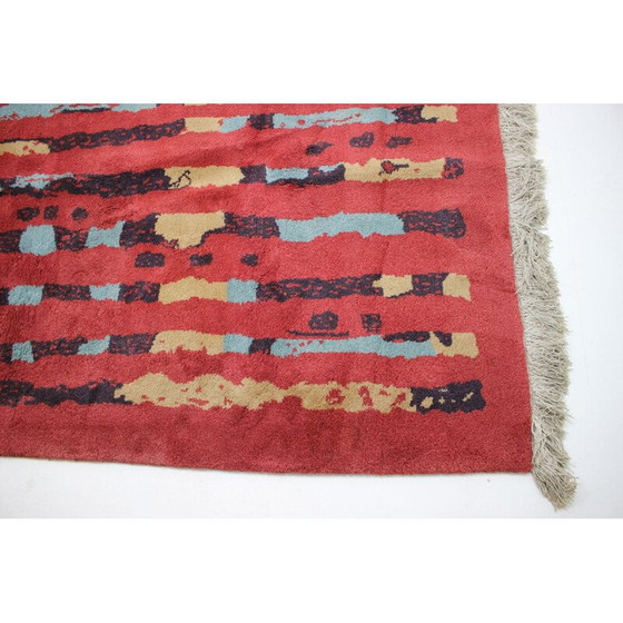 Image 1 of Vintage abstract wool rug, Czechoslovakia 1940