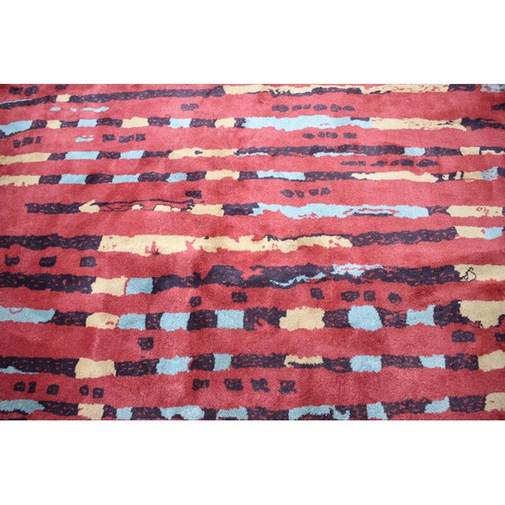 Image 1 of Vintage abstract wool rug, Czechoslovakia 1940