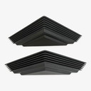 2X Vintage Geometric Wall Lights, France 1980