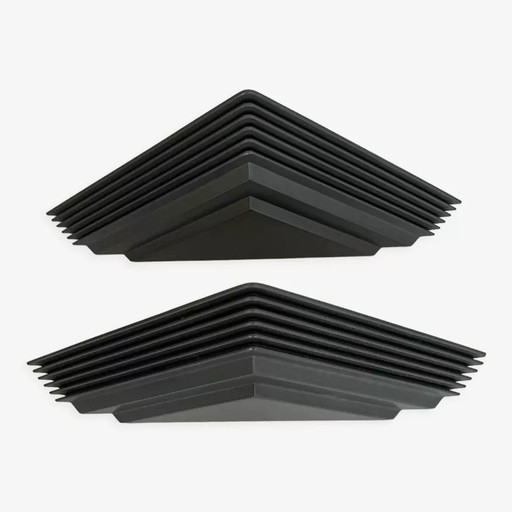 2 lampade da parete geometriche vintage, Francia 1980