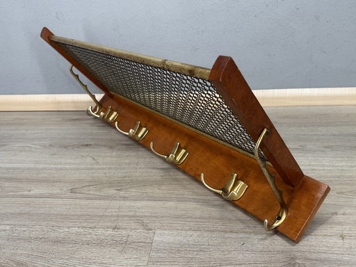 Retro Mid - Century Art Deco Train Coat Rack.