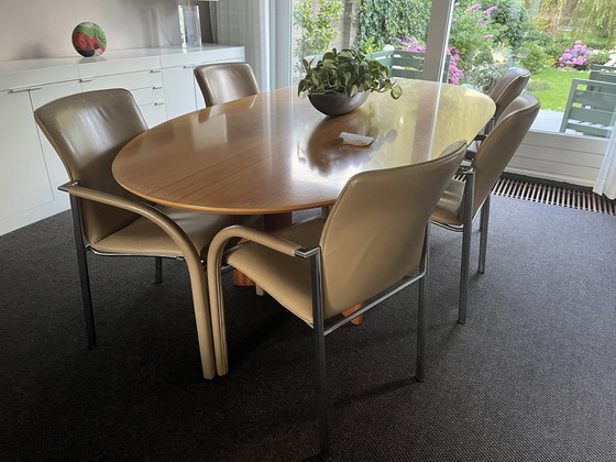 Image 1 of 6x Leolux Cimarrone Dining Chair