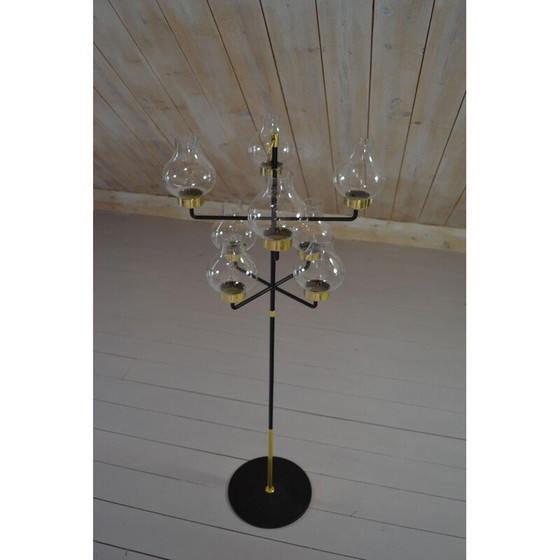 Image 1 of Portacandele vintage in ottone oktav "L.10232" di Ateljé Lyktan, 1968