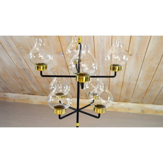 Image 1 of Portacandele vintage in ottone oktav "L.10232" di Ateljé Lyktan, 1968