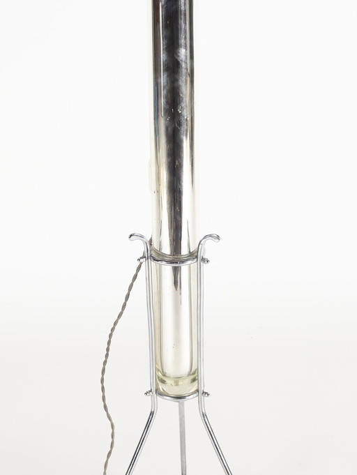 Italian Fifties Design Floor Lamp In Glass