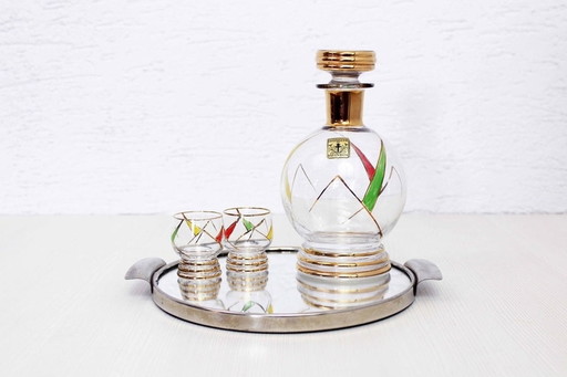 Mirror tray for aperitif 