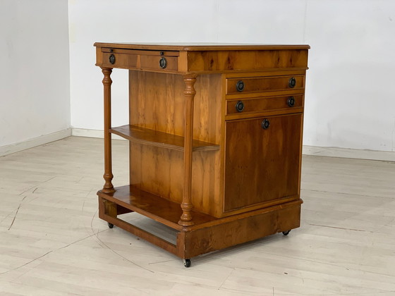 Image 1 of English colonial style cabinet telephone cabinet desk around 1900