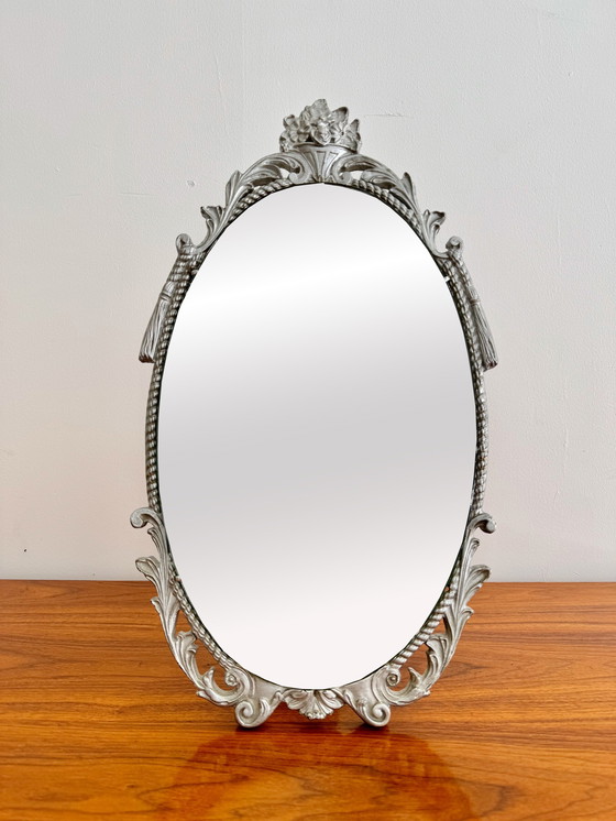 Image 1 of Pair of vintage oval table mirrors for Atsonea