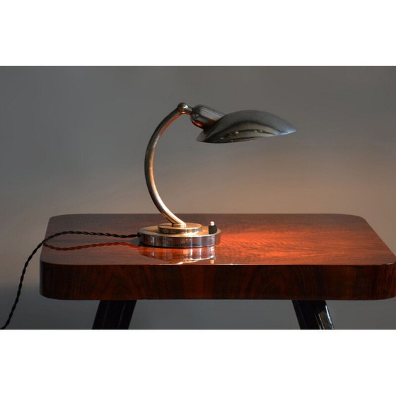 Image 1 of Vintage Bauhaus table lamp in chrome steel by Franta Anyz, Czechoslovakia 1920