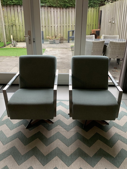 2 X Swivel Armchairs Montel