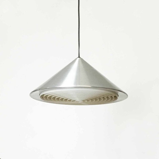 Image 1 of Vintage metal pendant lamp by Jo Hammerborg for Fog and Morup, Denmark 1960