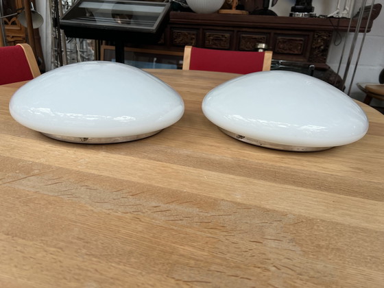 Image 1 of Grandi lampade da soffitto, anni '40