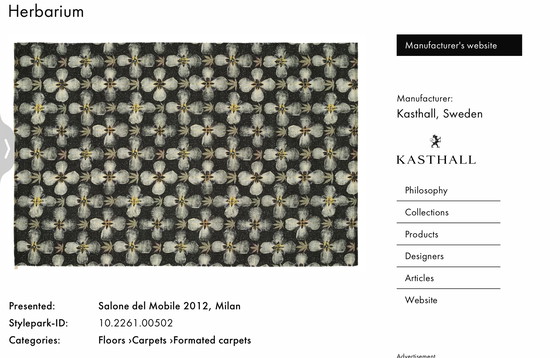 Image 1 of Kasthall Carpet Herbarium 2.00 X 3.00 M