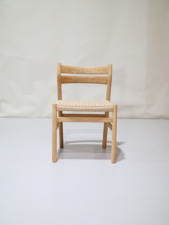 Image 1 of 6X Børge Mogensen Bm1 Dining Chairs Oak Danish Vintage