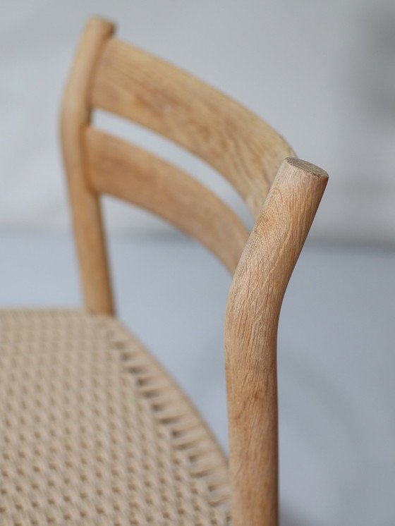 Image 1 of 6X Børge Mogensen Bm1 Dining Chairs Oak Danish Vintage