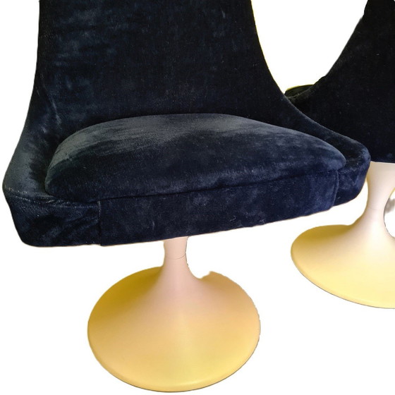 Image 1 of 4 Space Age Swivel Dining Chairs 1970s