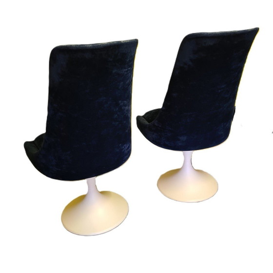 Image 1 of 4 Space Age Swivel Dining Chairs 1970s